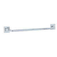 WENKO Quadro Vacuum-Loc Uno Badetuchstange,  Edelstahl 22684100,  1 Stück