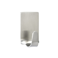 WENKO Rechteckhaken 4478010100,  1 Packung = 4 Stück,  Edelstahl matt