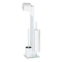 WENKO Rivalta Stand WC-Garnitur 21565100,  Farbe: weiß