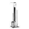 WENKO Rivalta WC-Garnitur 22983100,  Farbe: schwarz,  glänzend