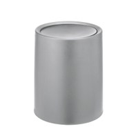 WENKO Schwingdeckeleimer Atri,  6 Liter 25219100,  Farbe: grau
