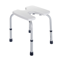 WENKO Secura Hygienehocker 20605100,  Maße: 42 x 37-47 x 49 cm,  Farbe: weiß