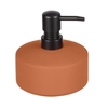 WENKO Seifenspender Avellino terracotta,  rund,  380 ml 24789100,  1 Stück