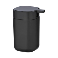 WENKO Seifenspender Davos,  matt 24832100,  Farbe: schwarz