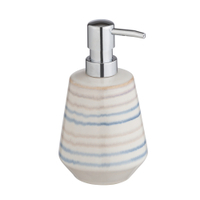 WENKO Seifenspender Navalon aus Keramik 24817100,  Farbe: Motiv Linien