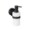 WENKO Seifenspender Pavia Static-Loc Plus,  schwarz 24896100,  Füllmenge: 220 ml