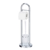 WENKO Siena Stand WC-Garnitur 15438100,  Farbe: silber / chrom