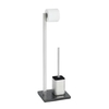 WENKO Slate Rock Stand WC-Garnitur 18448100,  Farbe: silber satiniert