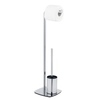 WENKO Stand WC-Garnitur Iria 25636100,  1 Stück - verchromter Stahl