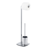 WENKO Stand WC-Garnitur Iria 25636100,  1 Stück - verchromter Stahl