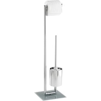 WENKO Style Stand WC Garnitur 17773100,  Maße (B: 19 cm x H: 73 cm x T: 19 cm)