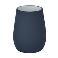 WENKO Sydney Zahnputzbecher 23275100,  Farbe: Blau/ Matt