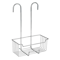 WENKO Thermostat-Dusch-Caddy Milo,  einhängbar 23499100,  1 Caddy,  Farbe: Edelstahl