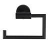 WENKO Toilettenpapierhalter Bosio,  offen 24240100,  1 Papierhalter,  Farbe: schwarz