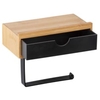WENKO Toilettenpapierrollenhalter Bambusa,  mit Schublade 24754100,  1 Papierhalter,  Maße (B x H x T): 18, 5 x 14 x 10, 5 cm