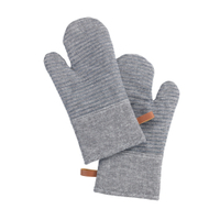 WENKO Topfhandschuhe Ada Stripes,  Baumwolle/Silikon,  grau 53003100,  1 Paar