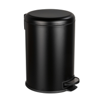 WENKO Treteimer Leman,  Easy Close Absenkautomatik,  schwarz 54914100,  Füllmenge: 20 Liter