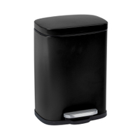 WENKO Treteimer Leno,  5 Liter 24941100,  Farbe: schwarz