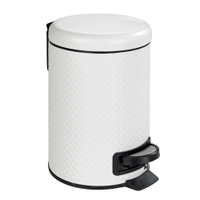 WENKO Treteimer Punto,  3 Liter 22956100,  Farbe: Weiß