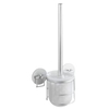 WENKO Turbo-Loc WC-Garnitur 18768100,  Maße: 10 x 37, 5 x 11, 5 cm,  Farbe: Silber / Weiß