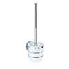 WENKO Turbo-Loc WC-Garnitur 21787100,  Maße: 10 x 37 x 12, 5 cm,  Farbe: Silber glänzend / Satiniert