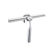 WENKO TurboFIX Duschabzieher mit Wandhalter 8297500,  Edelstahl,  rostfrei