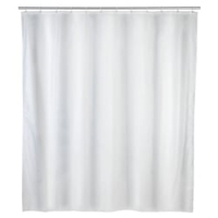 WENKO Uni Duschvorhang,  240 x 180 cm 23833100,  Farbe: weiß