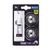 WENKO UV-Loc für Wandserien 25115100,  1 Set = 2 Wandmontageplatten,  1 Spezialkleber,  1 Adapter
