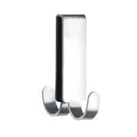 WENKO Vieste Doppel-Duschhaken 22929100,  Maße (B x H x T): 2 x 7 x 5, 5 cm
