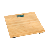 WENKO Waage Bambusa aus Bambus 24739100,  Maße (L x B): 30 x 2, 7 x 30 cm
