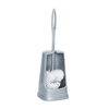 WENKO WC-Garnitur Simple mit Randreiniger 24855100,  Farbe: grau