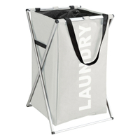 WENKO Wäschesammler,  1-Fach,  52 Liter 3440111100,  Farbe: beige