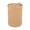 WENKO Wäschesammler Juna,  Jute/Kunststoff,  2 Griffe 69781800,  Form: rund,  79 L