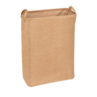 WENKO Wäschesammler Juna,  Jute/Kunststoff,  2 Griffe 69782800,  Form: eckig,  40 L