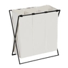 WENKO Wäschesammler Trio XL,  mit Eisengestell 71298800,  Farbe: beige