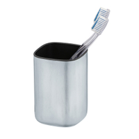 WENKO Zahnputzbecher Alassio,  aus Edelstahl 24768100,  1 Stück