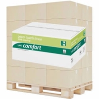 Wepa comfort Falthandtuchpapier 25 x 23 cm,  2-lagig 277210,  1 Palette = 32 Kartons,  Farbe: grün