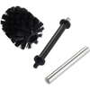 Wesco Toilettenbürste Ersatzteil,  3tlg. 315100-00,  1 Set,  mit Edelstahl-Griff