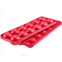 WESTMARK 12er CakePop-Silikonform 30242260,  Farbe: Rot