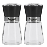 WESTMARK Blacky Gewürzmühle,  190 ml,  2-teilig 63552260,  1 Set = 2 Streuer