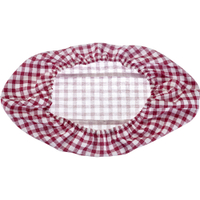 WESTMARK Brötkörbchen Bezug oval,  groß,  15, 5 x 39, 5 cm 3201226K,  Farbe: weiß/rot kariert