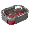 WESTMARK Comfort Lunch Box,  1, 74 Liter,  inkl. Besteck 2360227R,  Farbe: rot