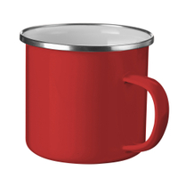 WESTMARK Emaille Tasse,  350 ml 2106226R,  1 Tasse,  Farbe: Rot