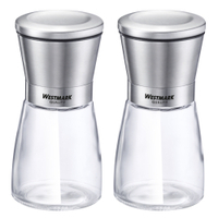 WESTMARK Gewürzmühle Edelstahl,  190 ml,  2-teilig 63352260,  1 Set = 2 Streuer