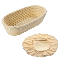 WESTMARK Gärkörbchen mit Bezug,  oval,  14 x 27, 5 x 7, 1 cm 3204227B,  1 Set