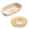 WESTMARK Gärkörbchen Set oval,  Bezug waschbar bei 30° C 3235227B,  1 Set = Gärkörbchen inkl. Bezug und Ähre