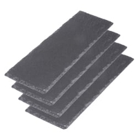 WESTMARK Naturschieferplatte Tapas + Friends,  4-teilig 69422260 ,  1 Set = 4 Platten,  Maße: 30 x 10 cm