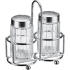 WESTMARK Traditionell Menage Salz und Pfeffer,  3-teilig 63112260,  1 Set = 2 Streuer inkl. Ständer