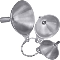 WESTMARK Trichter Set Mini,  Edelstahl,  3-teilig 51192270,  1 Set = 3 Trichter
