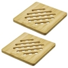WESTMARK Untersetzer Tapas + Friends,  Bambus 15572270,  1 Set = 2 Untersetzer,  quadratisch